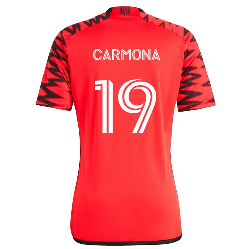 Danxen Kid Wikelman Carmona #19 Red Black White Away Jersey 2024/25 T-Shirt