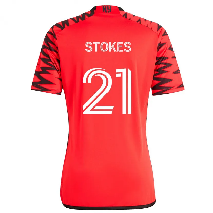 Danxen Kid Aidan Stokes #21 Red Black White Away Jersey 2024/25 T-Shirt