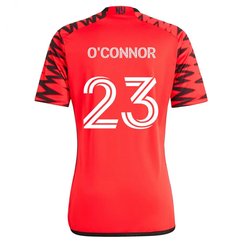 Danxen Kid Aidan O'connor #23 Red Black White Away Jersey 2024/25 T-Shirt