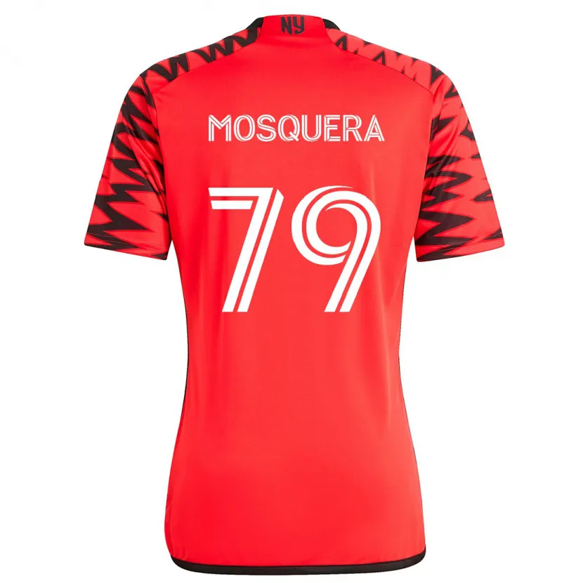 Danxen Kid Rafael Mosquera #79 Red Black White Away Jersey 2024/25 T-Shirt