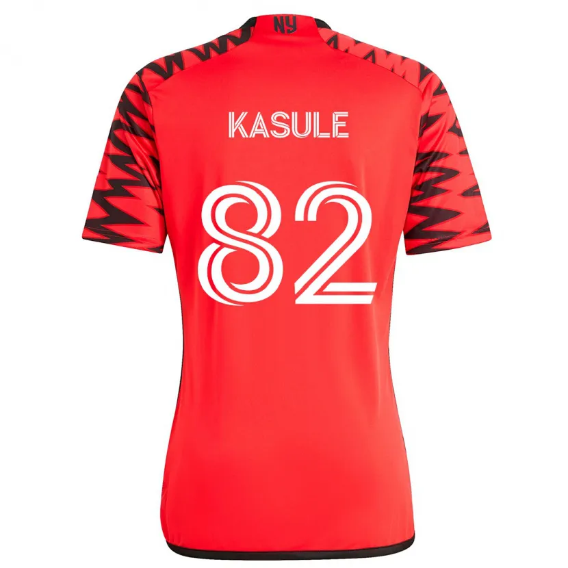 Danxen Kid Ibrahim Kasule #82 Red Black White Away Jersey 2024/25 T-Shirt