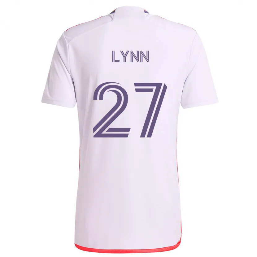 Danxen Kid Jack Lynn #27 White Red Purple Away Jersey 2024/25 T-Shirt