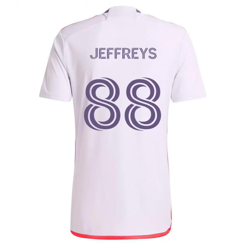 Danxen Kid Tj Jeffreys #88 White Red Purple Away Jersey 2024/25 T-Shirt