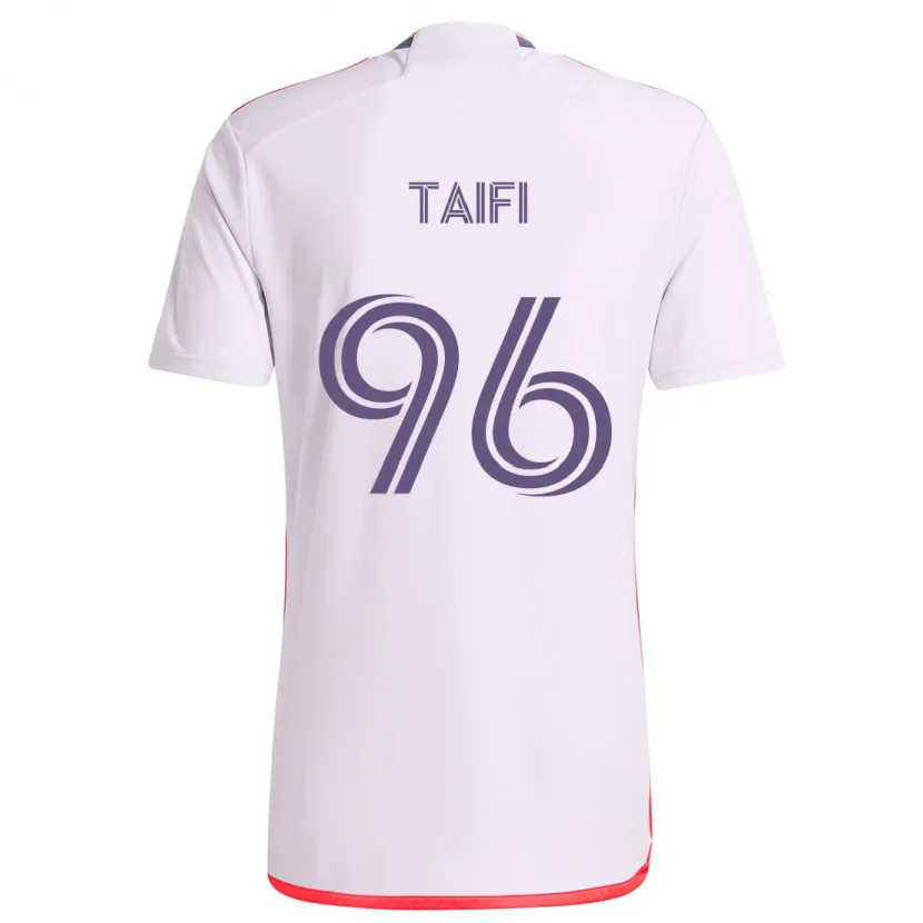 Danxen Kid Zakaria Taifi #96 White Red Purple Away Jersey 2024/25 T-Shirt