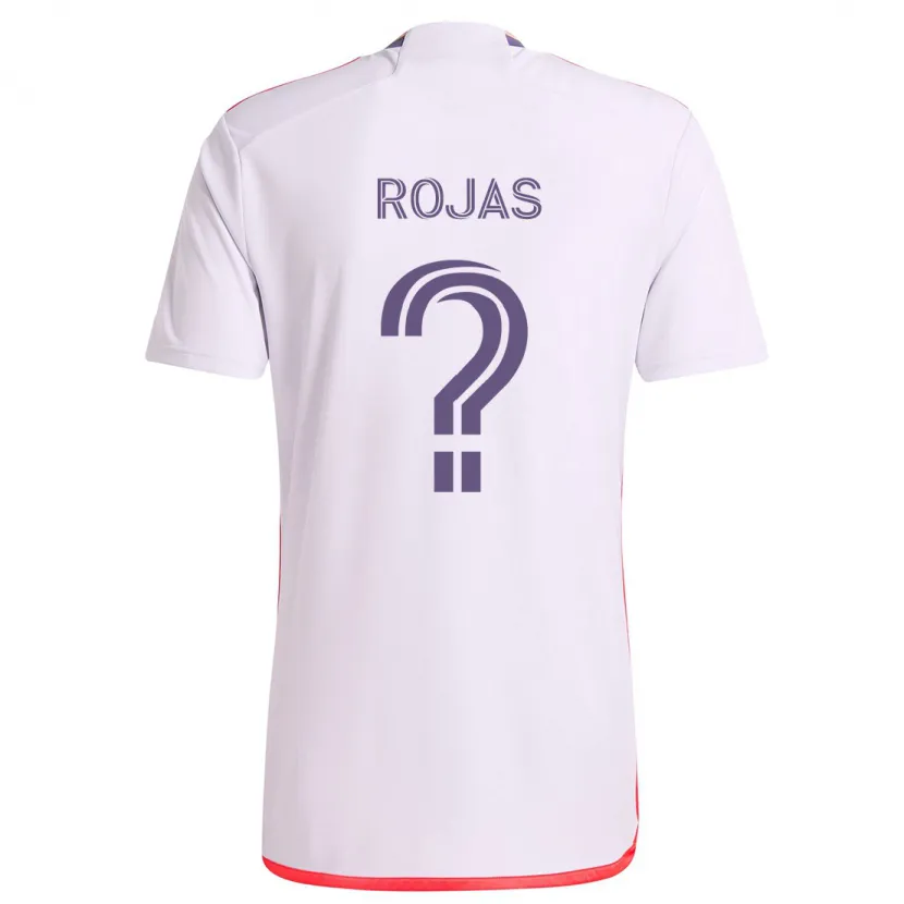 Danxen Kid Juan Rojas #0 White Red Purple Away Jersey 2024/25 T-Shirt