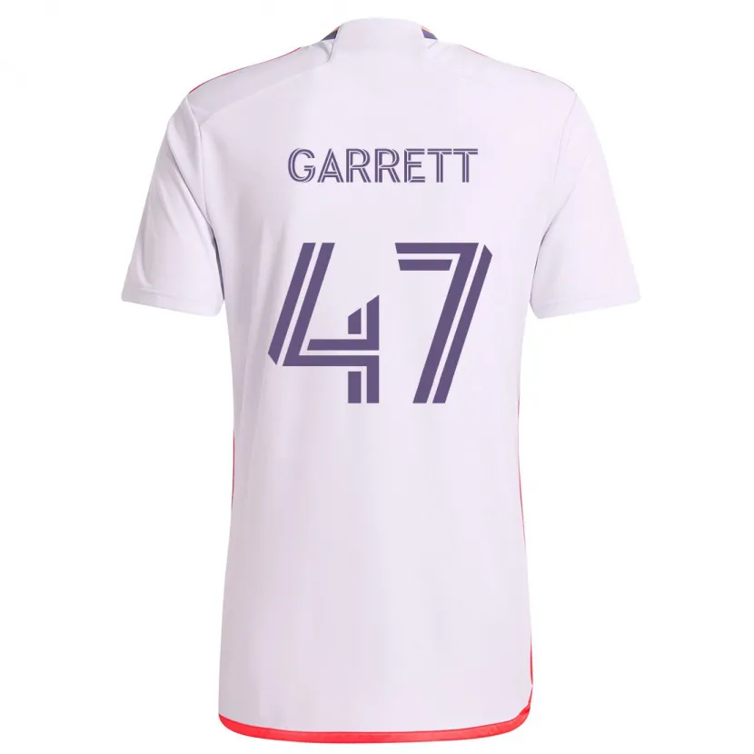 Danxen Kid Ian Garrett #47 White Red Purple Away Jersey 2024/25 T-Shirt