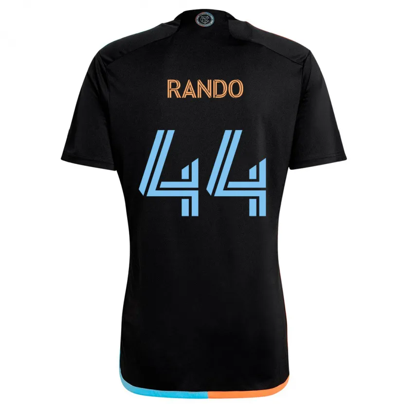 Danxen Kid Alex Rando #44 Black Orange Blue Away Jersey 2024/25 T-Shirt