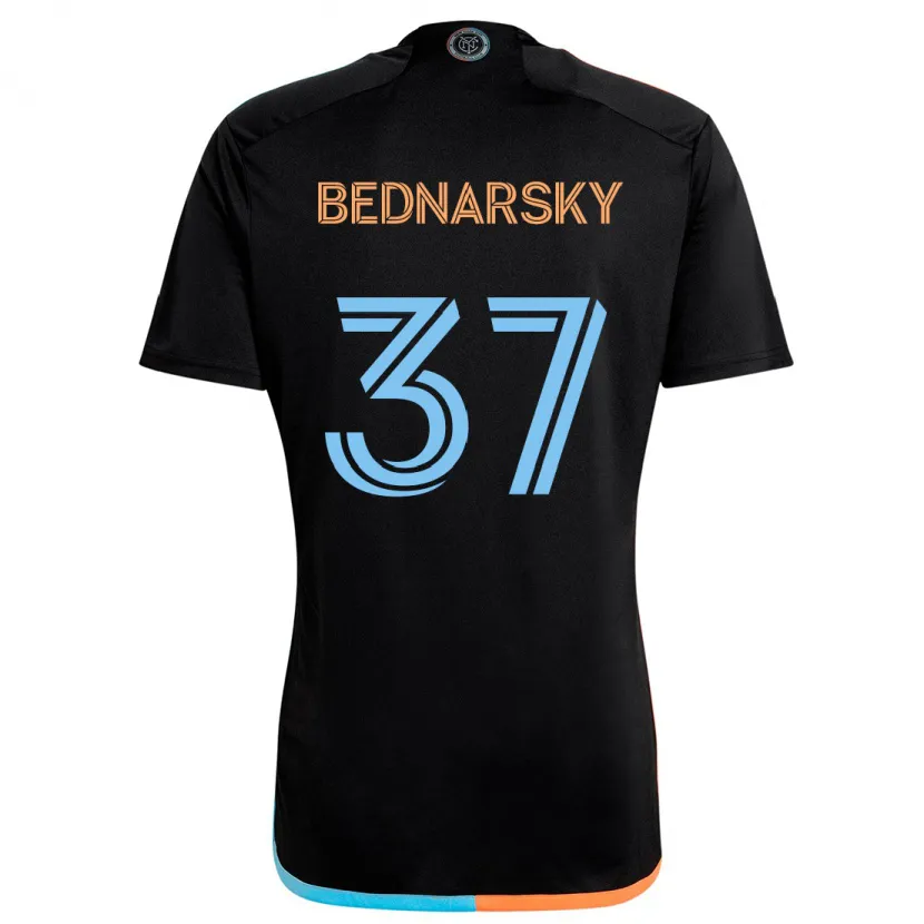 Danxen Kid Stevo Bednarsky #37 Black Orange Blue Away Jersey 2024/25 T-Shirt