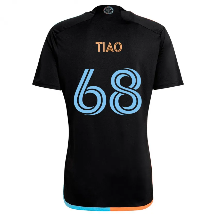 Danxen Kid Christopher Tiao #68 Black Orange Blue Away Jersey 2024/25 T-Shirt