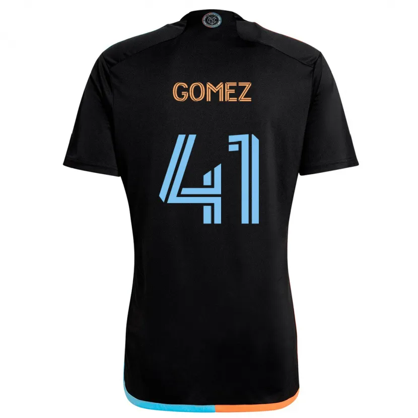 Danxen Kid Julián Gómez #41 Black Orange Blue Away Jersey 2024/25 T-Shirt