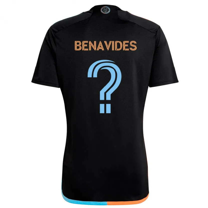 Danxen Kid Matthew Benavides #0 Black Orange Blue Away Jersey 2024/25 T-Shirt