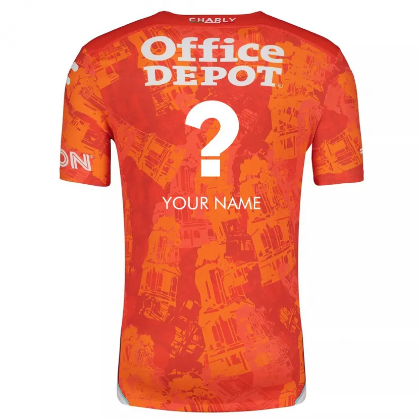 Danxen Kid Your Name #0 Orange White Away Jersey 2024/25 T-Shirt