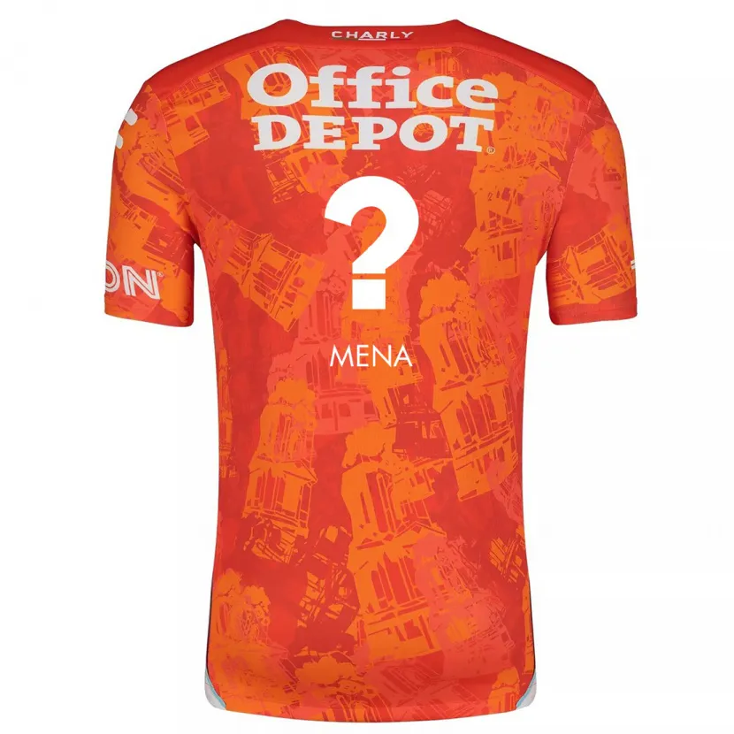 Danxen Kid Ángel Mena #0 Orange White Away Jersey 2024/25 T-Shirt