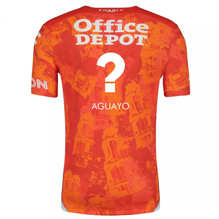 Danxen Kid Sergio Aguayo #0 Orange White Away Jersey 2024/25 T-Shirt