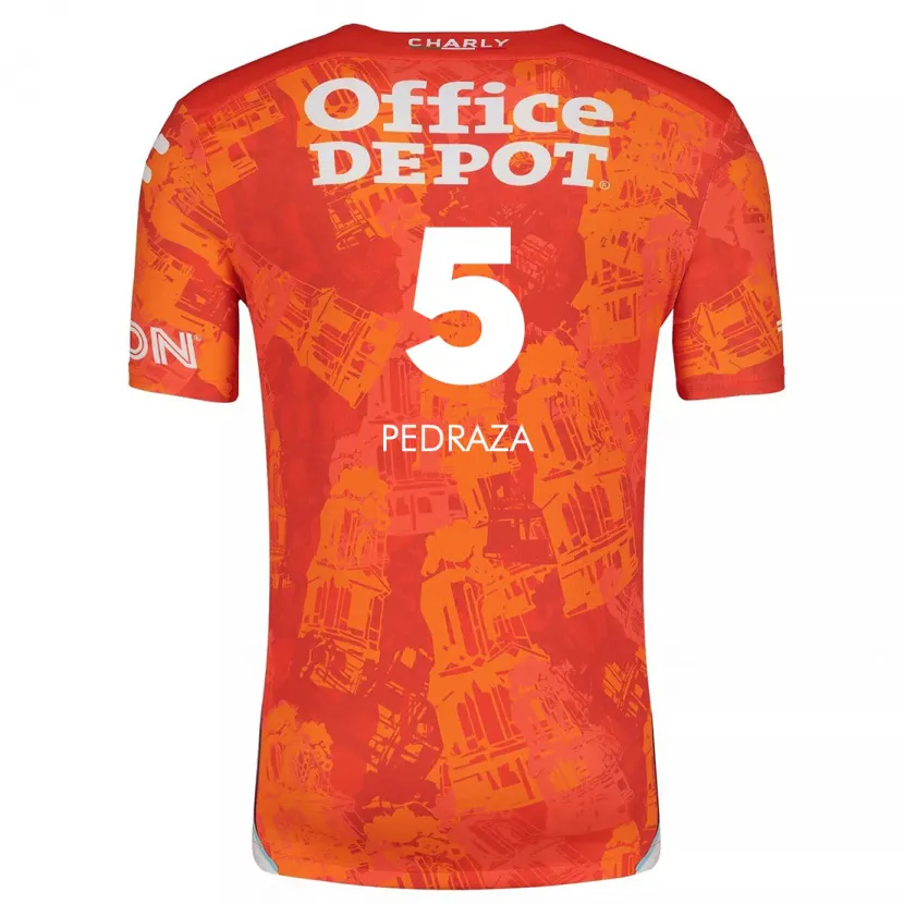 Danxen Kid Pedro Pedraza #5 Orange White Away Jersey 2024/25 T-Shirt