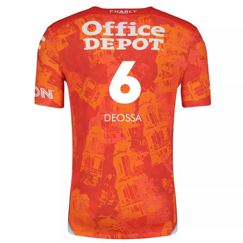 Danxen Kid Nelson Deossa #6 Orange White Away Jersey 2024/25 T-Shirt