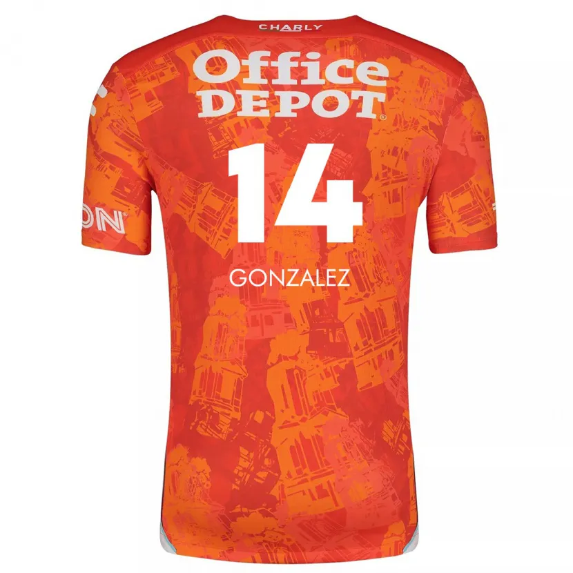 Danxen Kid Arturo González #14 Orange White Away Jersey 2024/25 T-Shirt