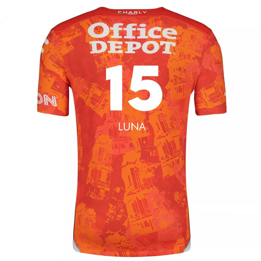 Danxen Kid Israel Luna #15 Orange White Away Jersey 2024/25 T-Shirt