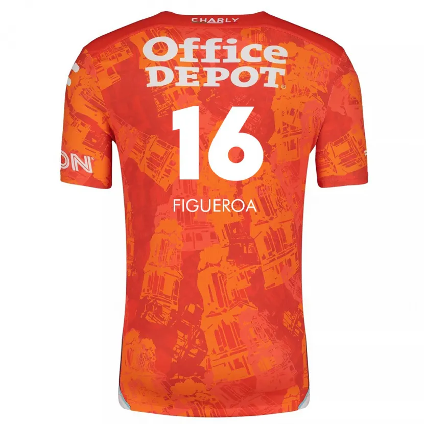 Danxen Kid Antonio Figueroa #16 Orange White Away Jersey 2024/25 T-Shirt