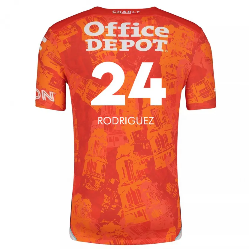 Danxen Kid Luis Rodríguez #24 Orange White Away Jersey 2024/25 T-Shirt