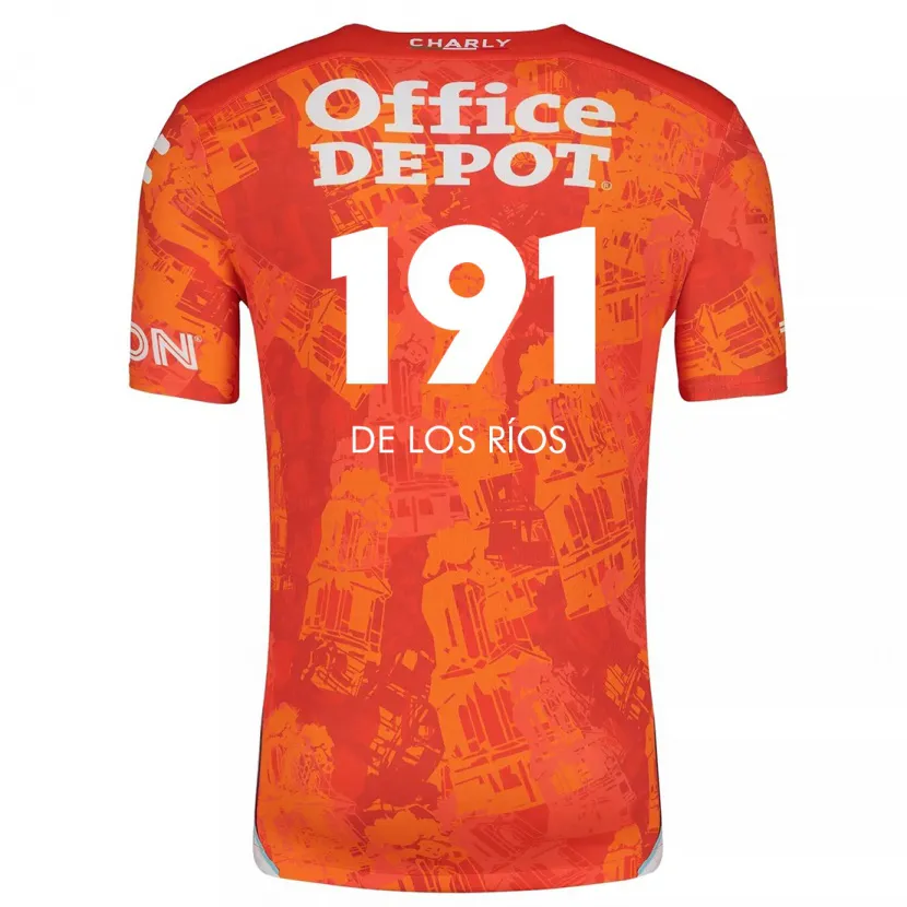 Danxen Kid Sergio De Los Ríos #191 Orange White Away Jersey 2024/25 T-Shirt