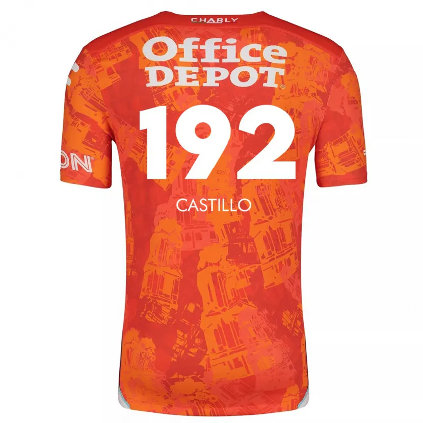 Danxen Kid José Castillo #192 Orange White Away Jersey 2024/25 T-Shirt