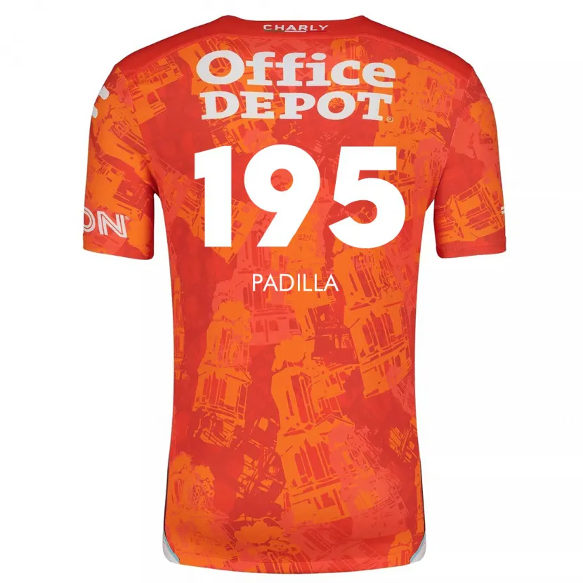 Danxen Kid Ángel Padilla #195 Orange White Away Jersey 2024/25 T-Shirt