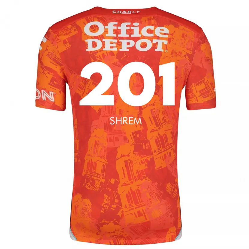 Danxen Kid David Shrem #201 Orange White Away Jersey 2024/25 T-Shirt