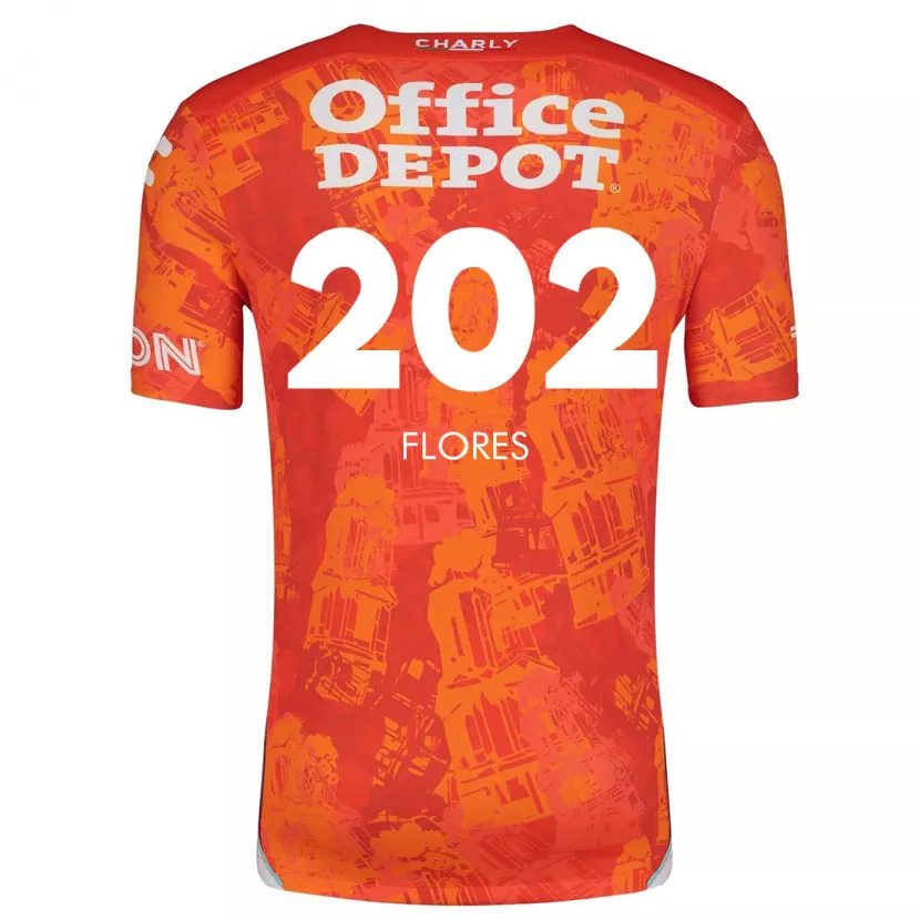 Danxen Kid Luis Flores #202 Orange White Away Jersey 2024/25 T-Shirt