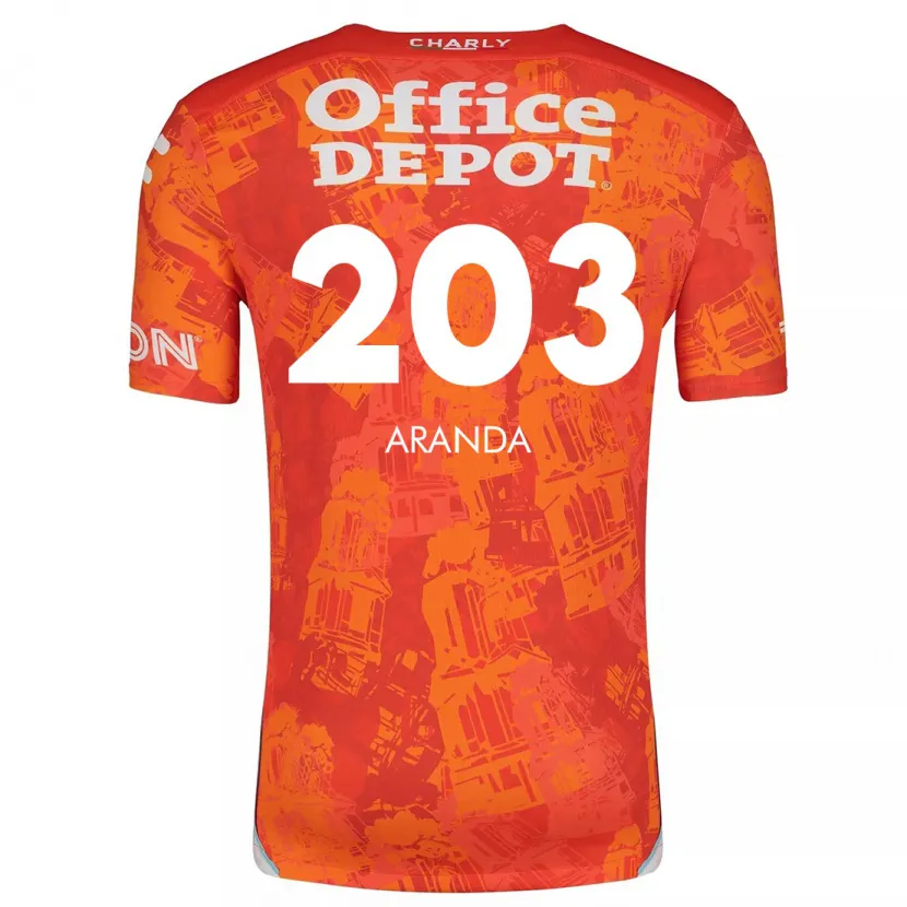 Danxen Kid Juan Aranda #203 Orange White Away Jersey 2024/25 T-Shirt