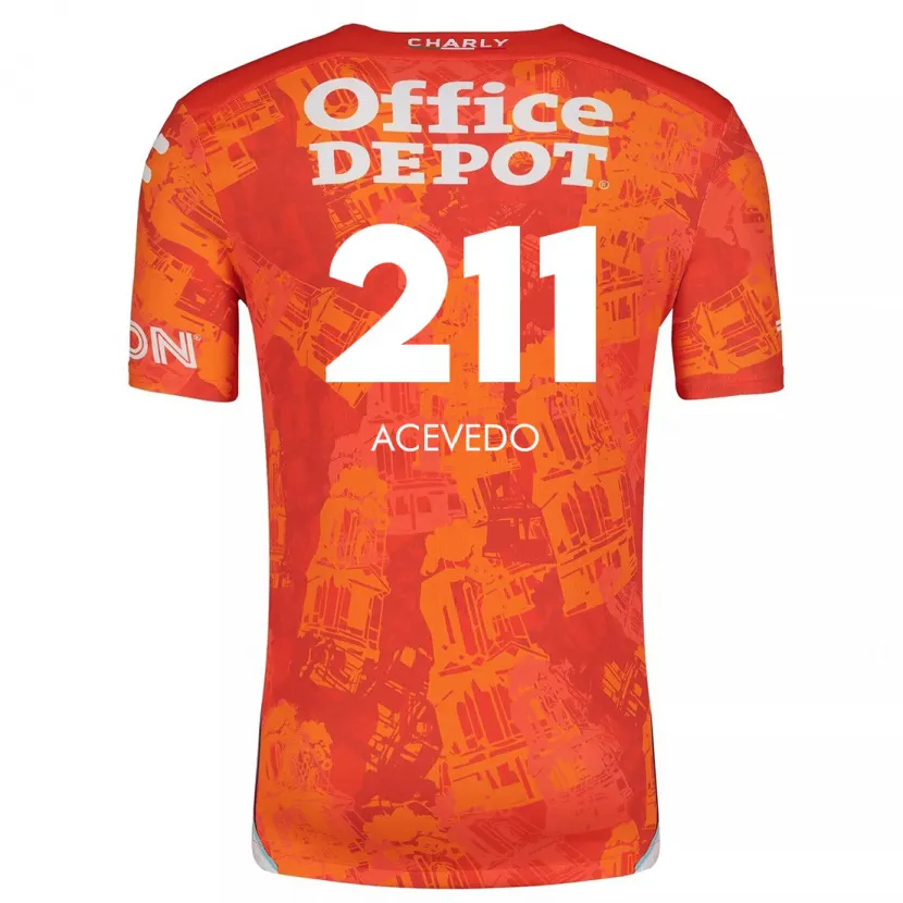 Danxen Kid Gerardo Acevedo #211 Orange White Away Jersey 2024/25 T-Shirt