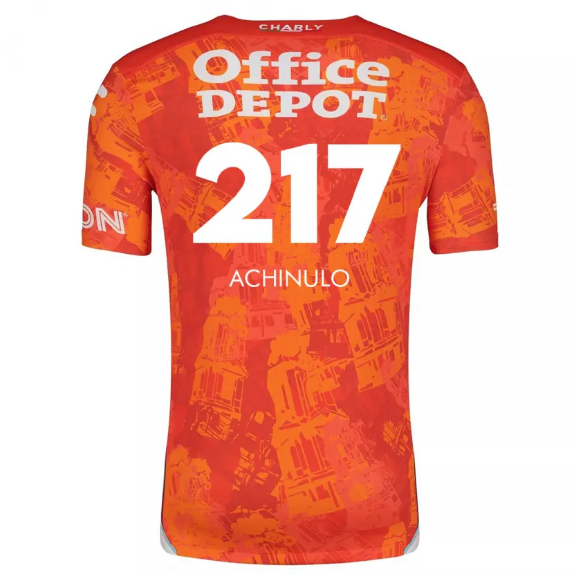 Danxen Kid Princewill Achinulo #217 Orange White Away Jersey 2024/25 T-Shirt