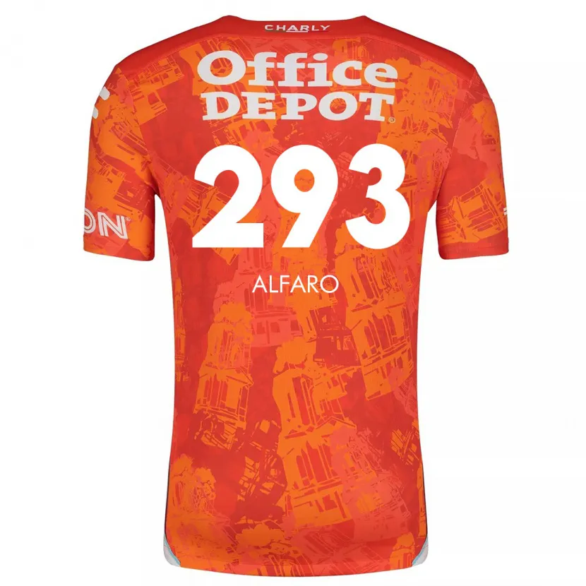 Danxen Kid Cristóbal Alfaro #293 Orange White Away Jersey 2024/25 T-Shirt