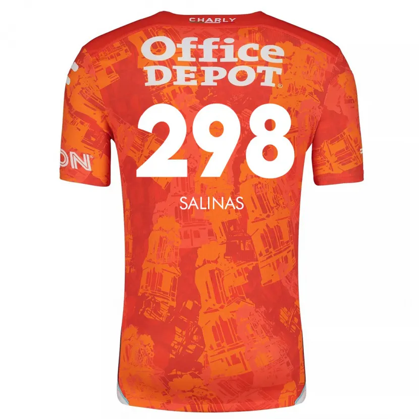 Danxen Kid Jesús Salinas #298 Orange White Away Jersey 2024/25 T-Shirt