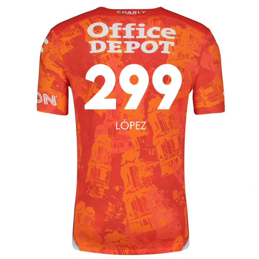 Danxen Kid Santiago López #299 Orange White Away Jersey 2024/25 T-Shirt