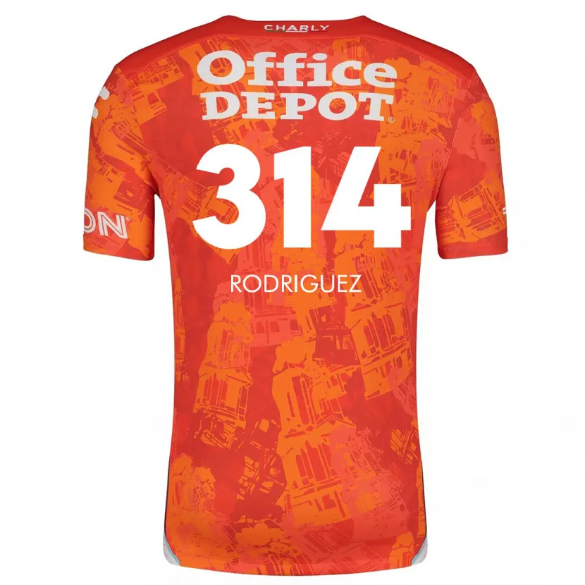 Danxen Kid Alan Rodríguez #314 Orange White Away Jersey 2024/25 T-Shirt