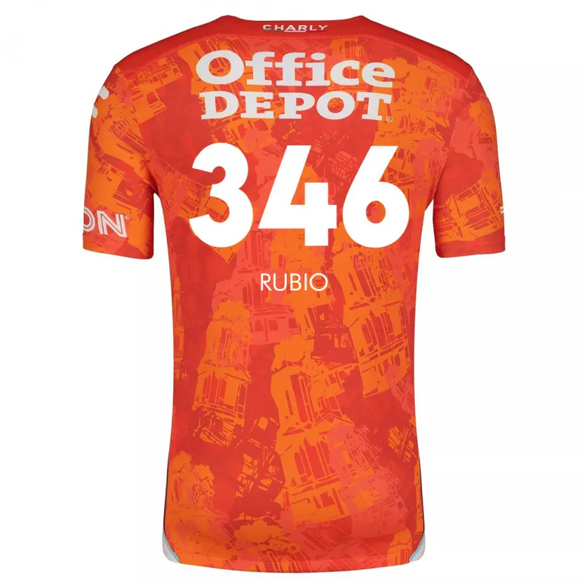 Danxen Kid Mateo Rubio #346 Orange White Away Jersey 2024/25 T-Shirt