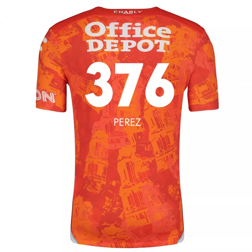 Danxen Kid Abraham Pérez #376 Orange White Away Jersey 2024/25 T-Shirt