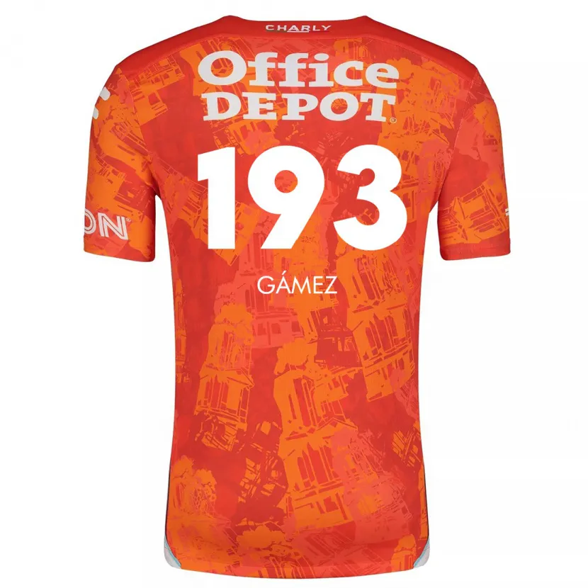 Danxen Kid Juan Gámez #193 Orange White Away Jersey 2024/25 T-Shirt