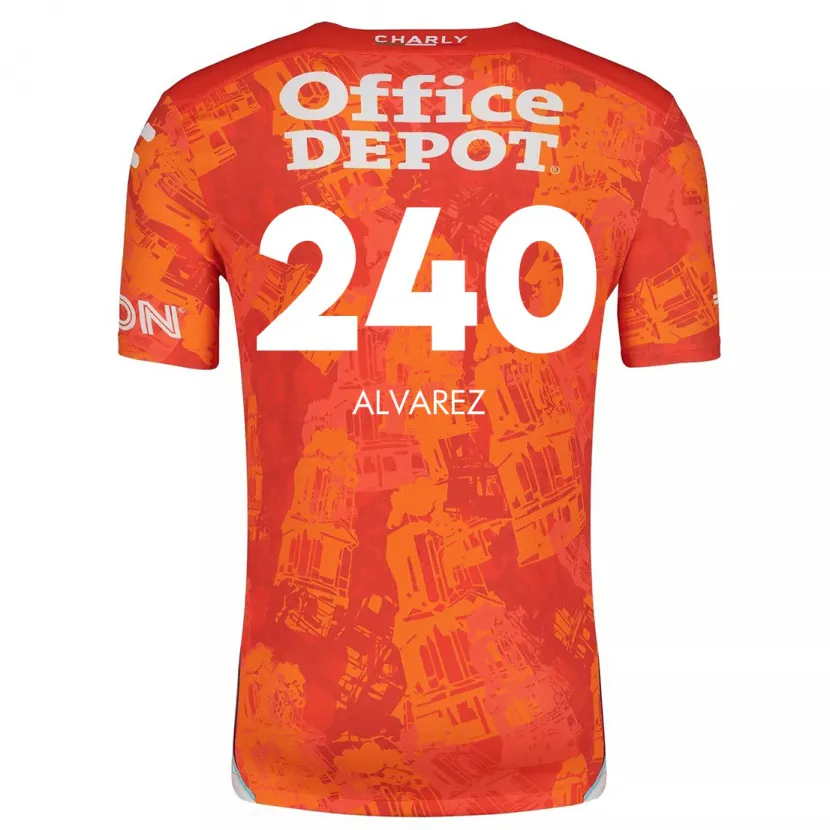 Danxen Kid Gael Álvarez #240 Orange White Away Jersey 2024/25 T-Shirt