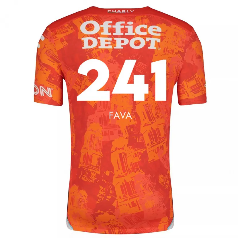 Danxen Kid Marco Fava #241 Orange White Away Jersey 2024/25 T-Shirt