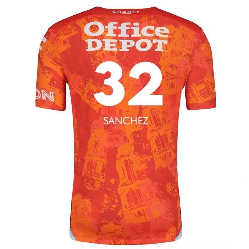 Danxen Kid Luis Sánchez #32 Orange White Away Jersey 2024/25 T-Shirt