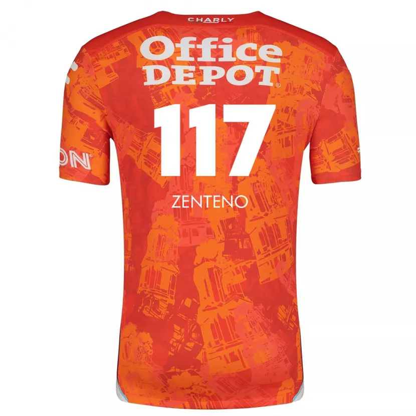 Danxen Kid Gustavo Zenteno #117 Orange White Away Jersey 2024/25 T-Shirt