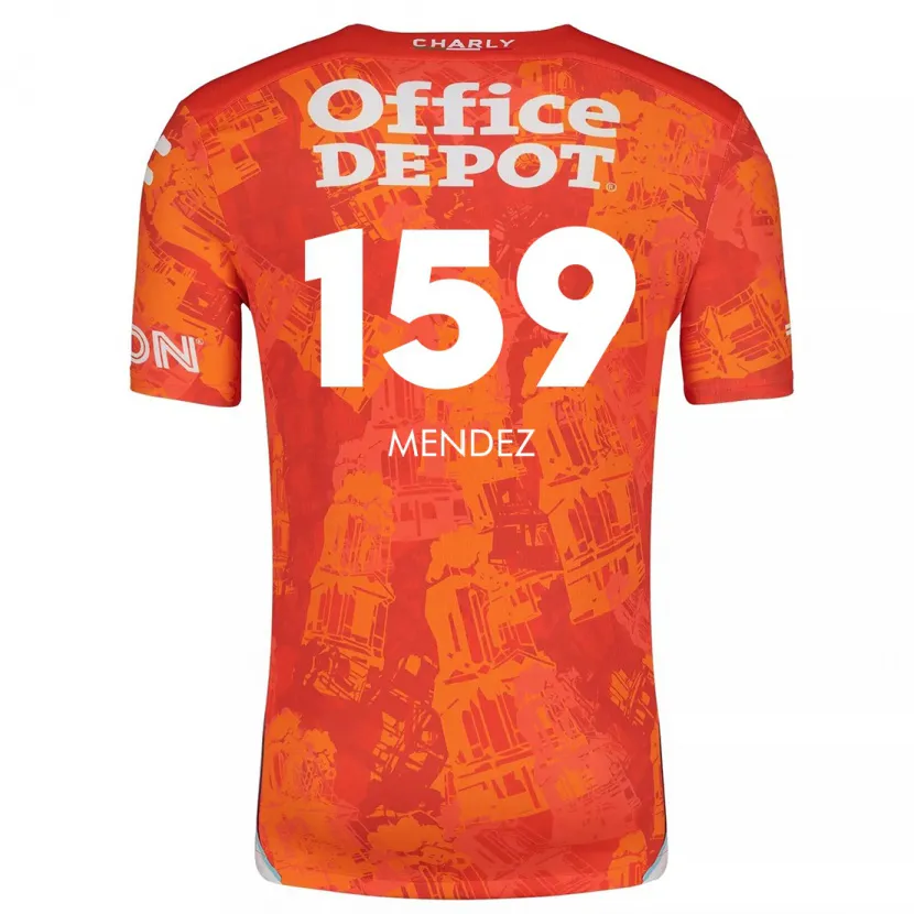 Danxen Kid Daniel Méndez #159 Orange White Away Jersey 2024/25 T-Shirt