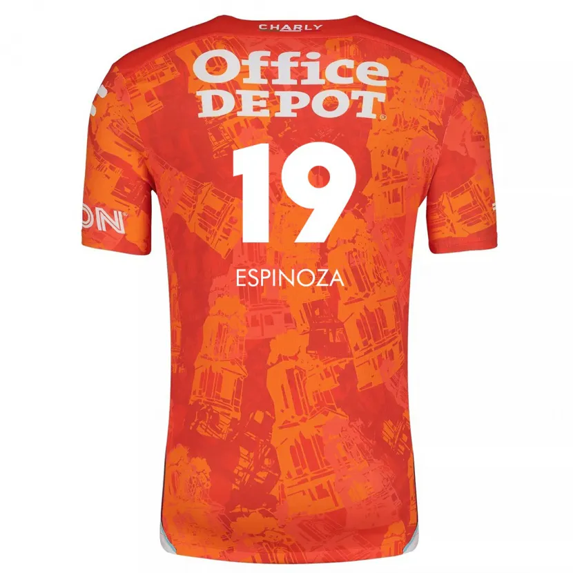 Danxen Kid Giselle Espinoza #19 Orange White Away Jersey 2024/25 T-Shirt