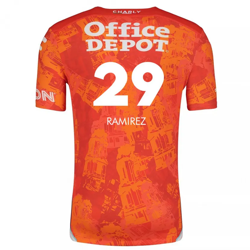 Danxen Kid Elliana Ramirez #29 Orange White Away Jersey 2024/25 T-Shirt