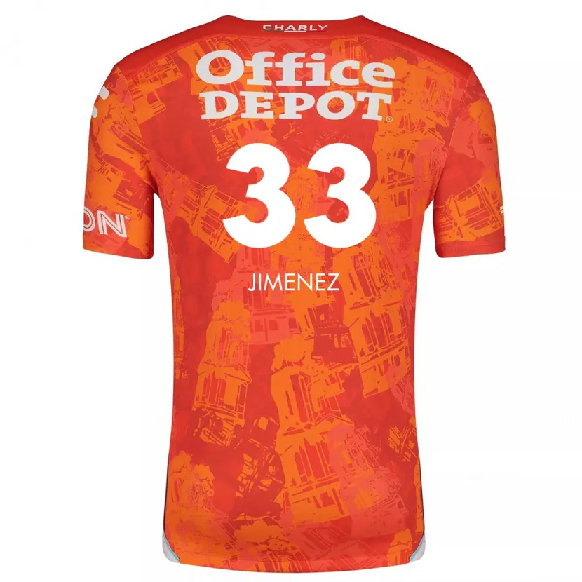 Danxen Kid Stefani Jiménez #33 Orange White Away Jersey 2024/25 T-Shirt