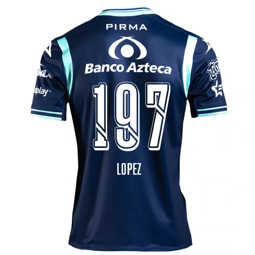 Danxen Kid Sebastián López #197 Navy Blue Away Jersey 2024/25 T-Shirt