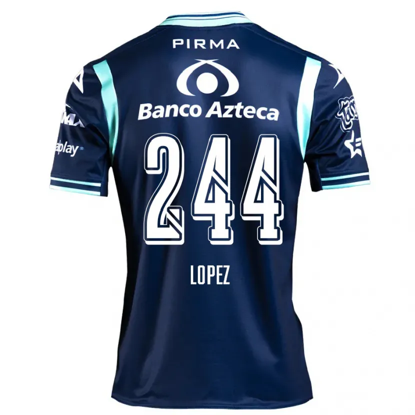 Danxen Kid Daniel López #244 Navy Blue Away Jersey 2024/25 T-Shirt