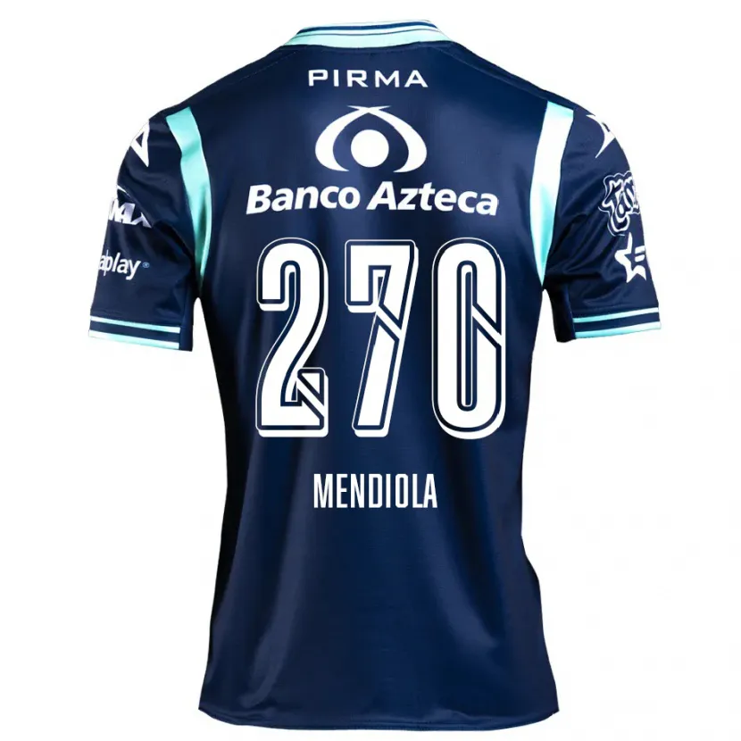 Danxen Kid Carlos Mendiola #270 Navy Blue Away Jersey 2024/25 T-Shirt